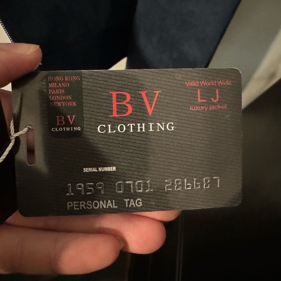 BV Clothing Suede Navy Jacket - Picture 6 of 7